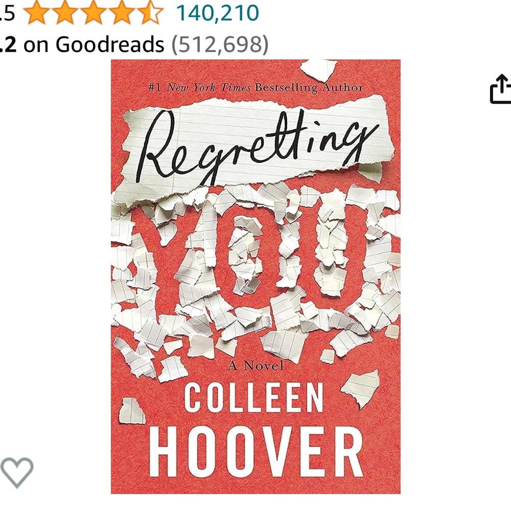 Regretting you Colleen Hoover